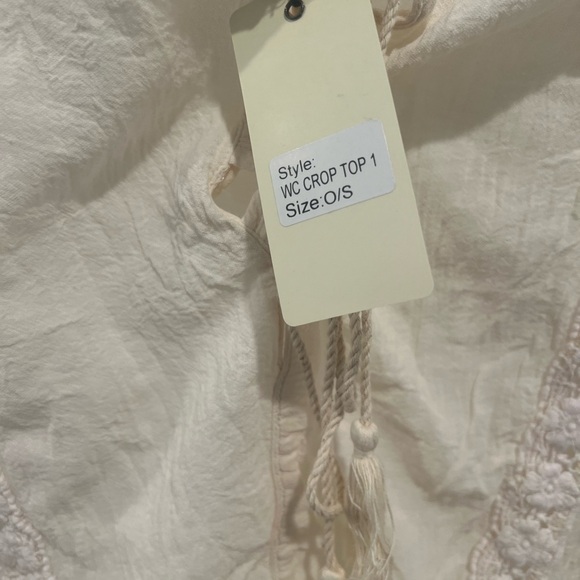 Cream Lace Trim Blouse - Jaded Gypsy - Picture 3 of 4